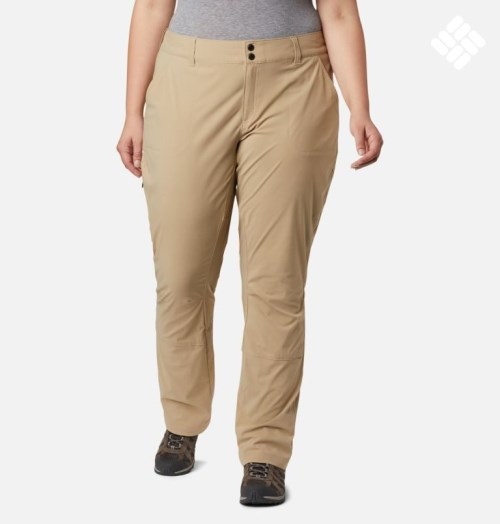 Women's Columbia Saturday Trail Stretch Pants Khaki | Plus Size CA-H1354